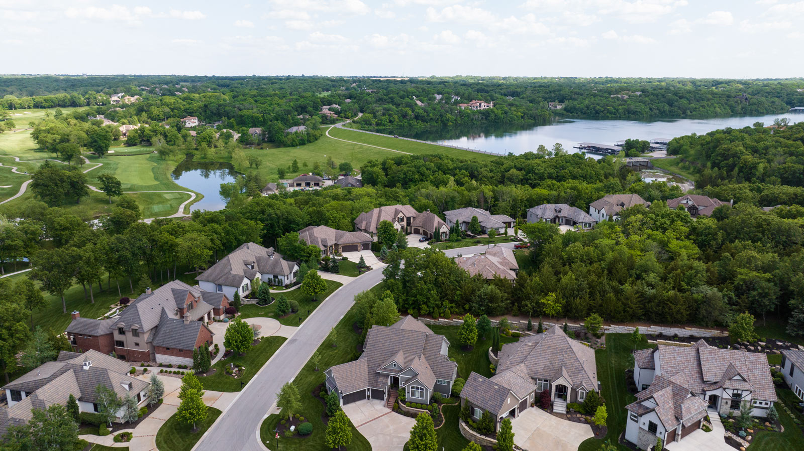 Loch Lloyd Community drone shot